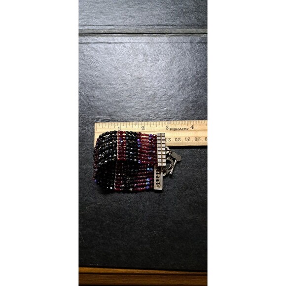 Muse sign bracelet beaded multi-strand multicolor rare rhinestone mobile - Picture 2 of 12